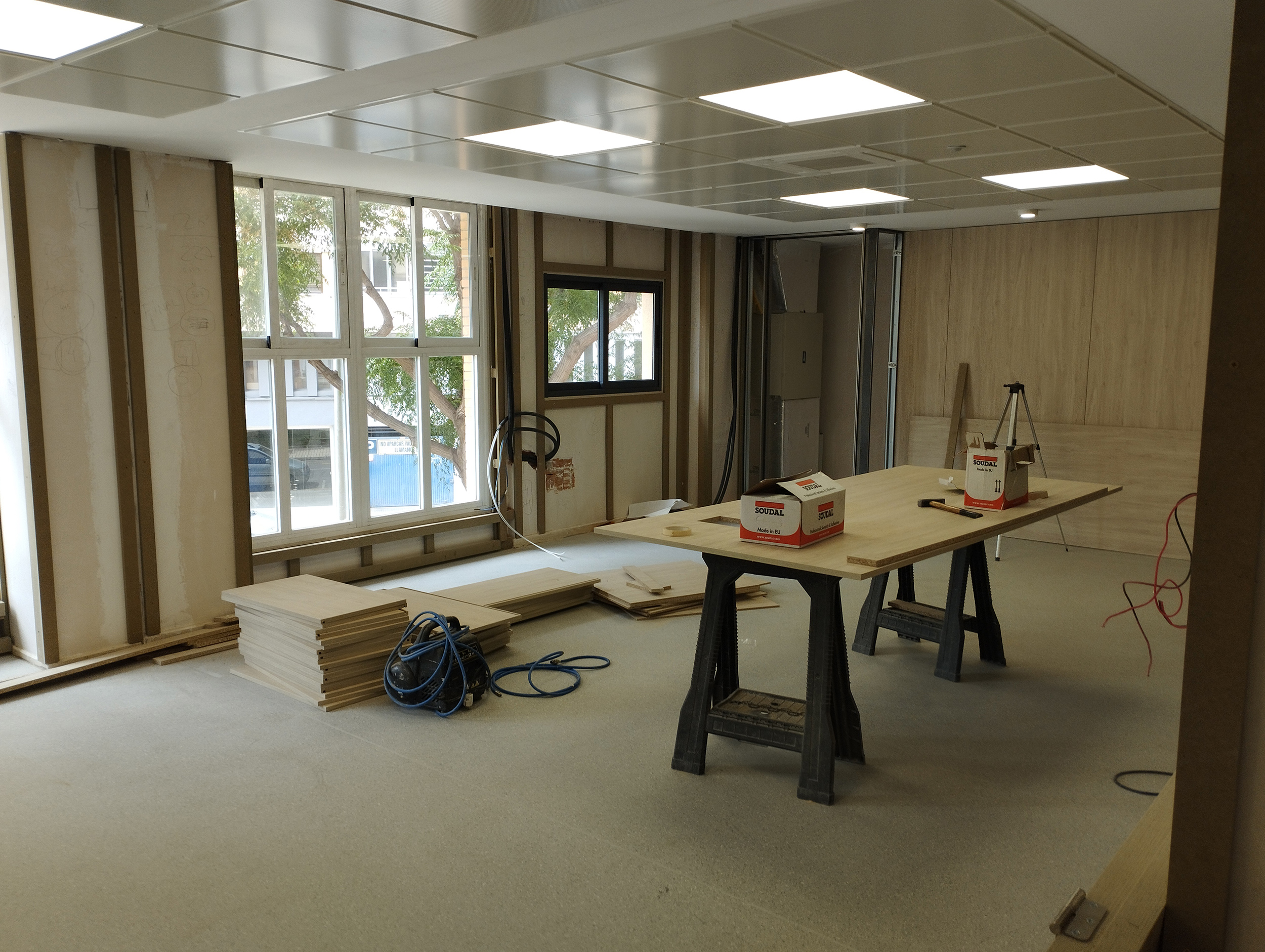 Obras de habilitación de espacios para el traslado del servicio de informática a Nuevas Dependencias en Castellón.